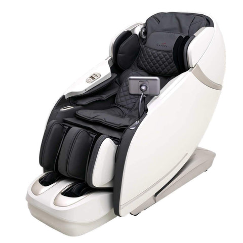 Casada Skyliner II-Sedia per massaggiatori-Bianco-Grigio-Pelle artificiale Mondo