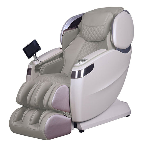Il capo - Alpha Techno AT 628-sedia massaggiante-beige-pelle artificiale-sedia massaggiante-mondo