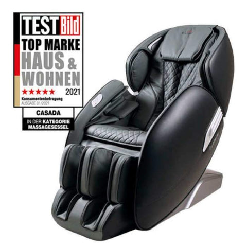 Il mondo maestoso - Casada AlphaSonic II-Massaggiatore-rosso-nero-pelle-artificiale-sedie-massaggiatori