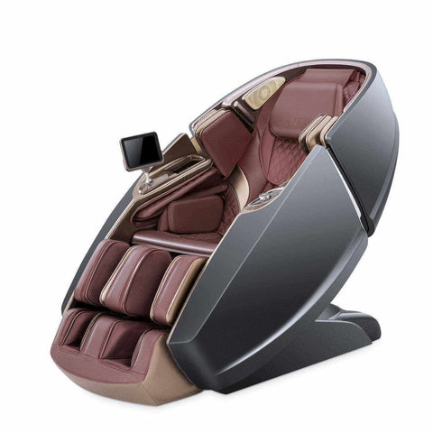 La capsula spaziale - NAIPO MGC-8900-sedia massaggiante-nero-rosso-imitazione-pelle-sedia massaggiante-mondo