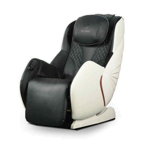 OGAWA MySofa Luxe OS3161S-Sedia Massaggiante-Nero-Bianco-Pelle Artificiale Mondo Sedia Massaggiante